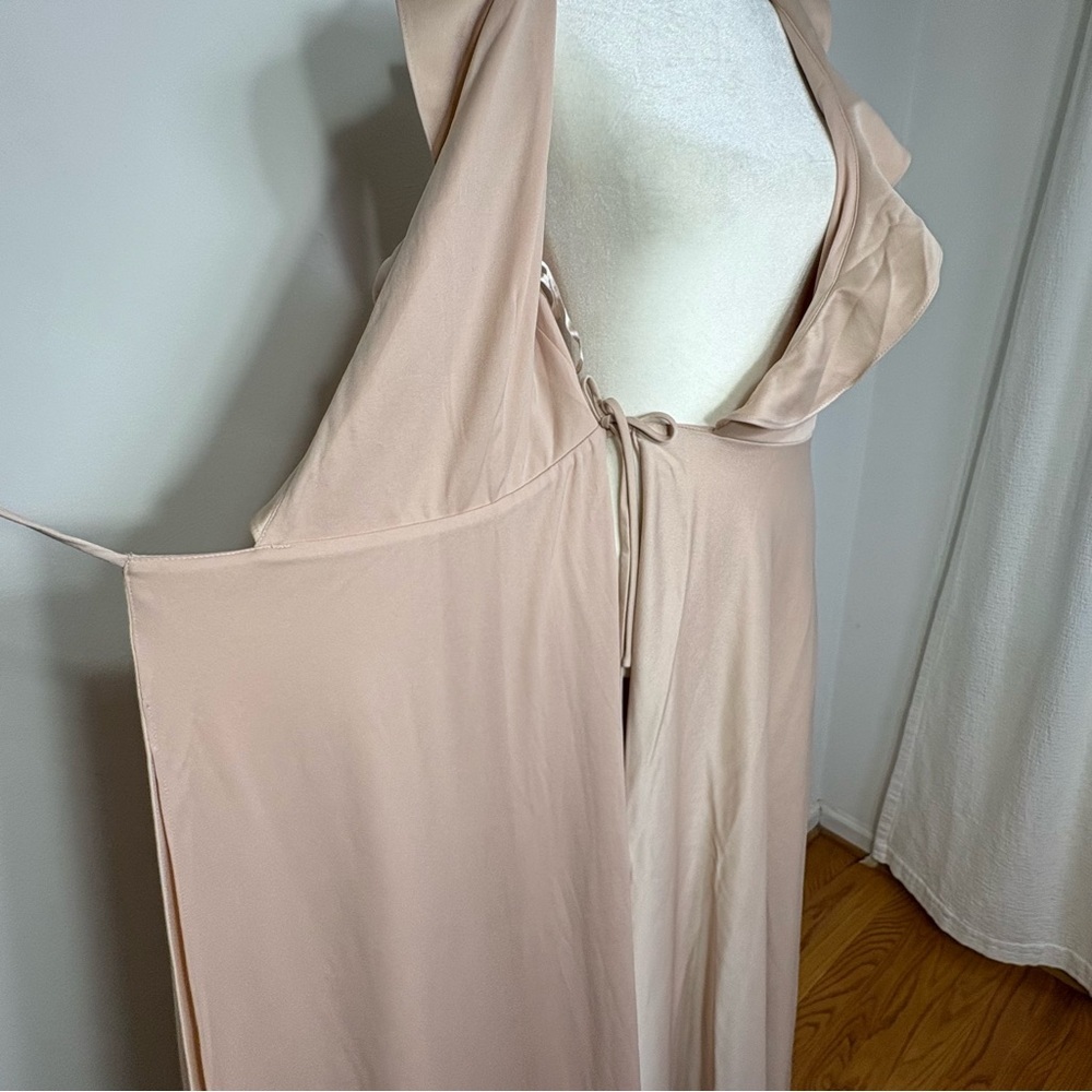 NWT BHLDN Sachin & Babi Tansy Satin Charmeuse Maxi Dress Pink Nude Blush Size 6 - Picture 11 of 16